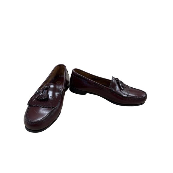 Nunn Bush Mens Brown Tasseled Leather Loafers Size 9W SKU 7346 - Picture 1 of 8